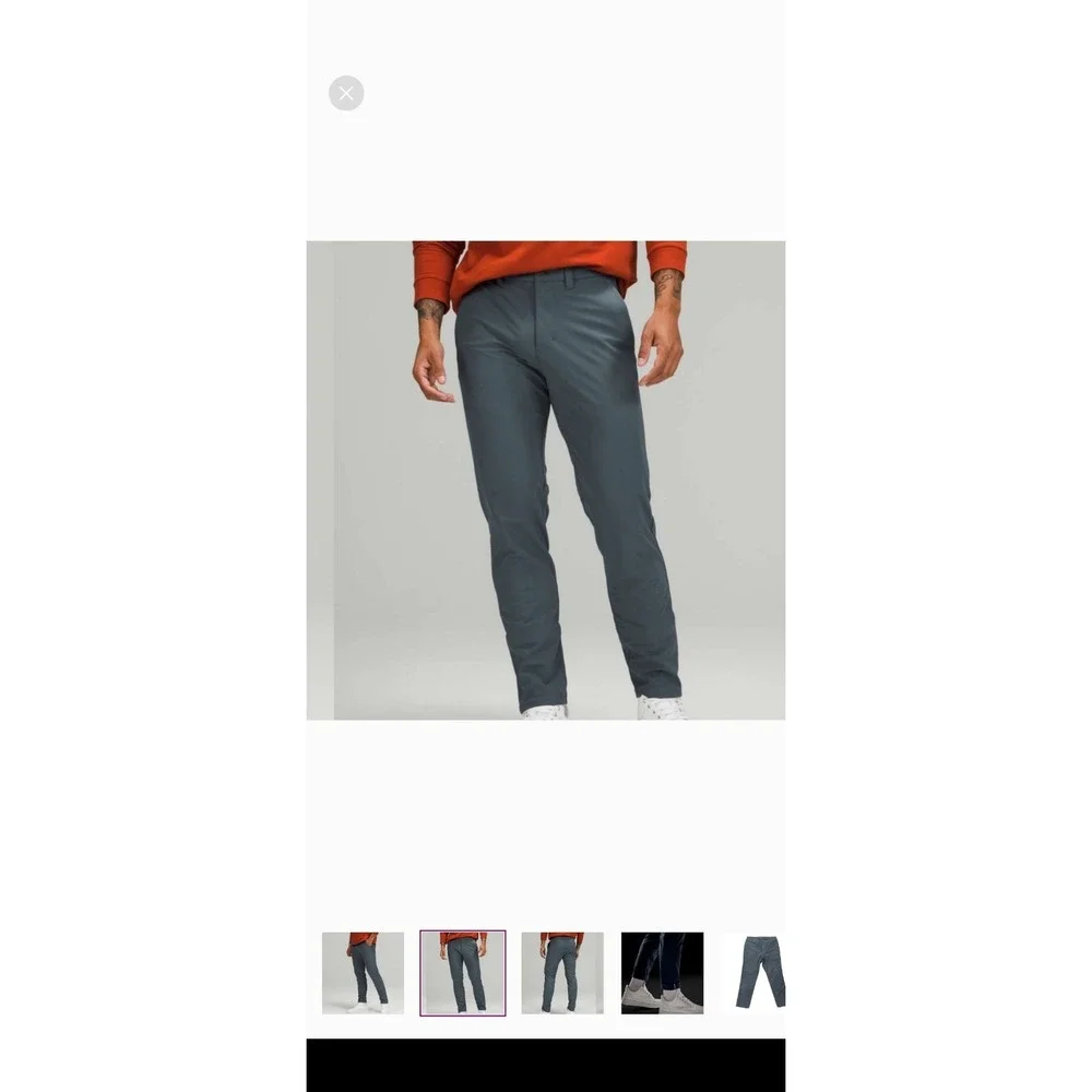 Lululemon Commission Pant Slim Warpstreme Men's 30 Preppy‎ Athleisure